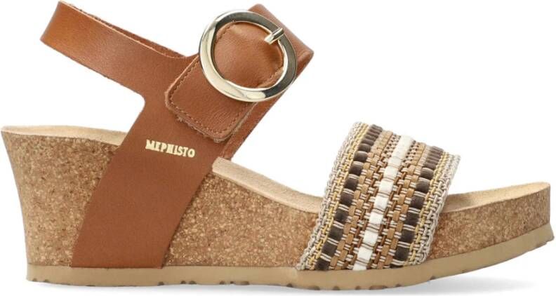 Mephisto Stijlvolle Laure Sandaal voor Dames Brown Dames