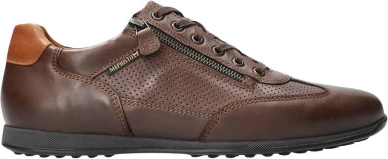 mephisto Stijlvolle Leon Sneakers voor Heren Brown Heren