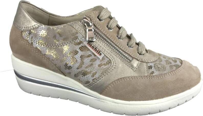 Mephisto Stijlvolle Patrizia Sneakers voor Vrouwen Beige Dames