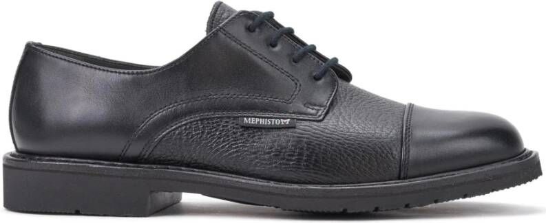 mephisto Stijlvolle Veterschoen voor Heren Black Heren