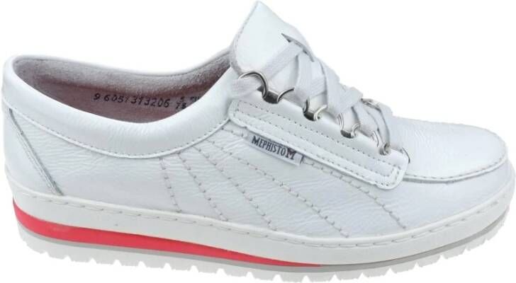 Mephisto Super Lady Snelle Veterschoen White Dames