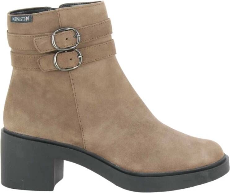 Mephisto Taupe Paisley Damesschoenen
