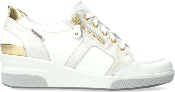 mephisto Trudie Dames Sneakers Wit White Dames