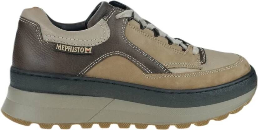 mephisto Veelzijdige Heren Sneaker Beige Heren