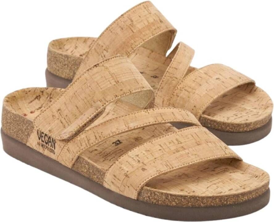 Mephisto Vegan Beige Sandaal voor Vrouwen
