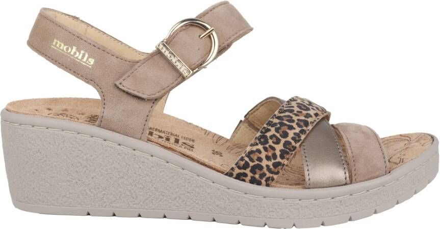 Mephisto Wijde Pasvorm Beige Sandaal Pietra