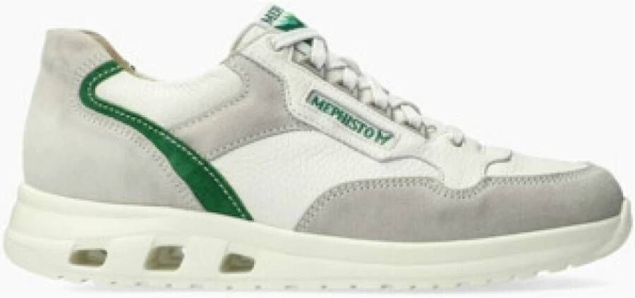 Mephisto Witte Heren Sneaker Comfortabel en veelzijdig