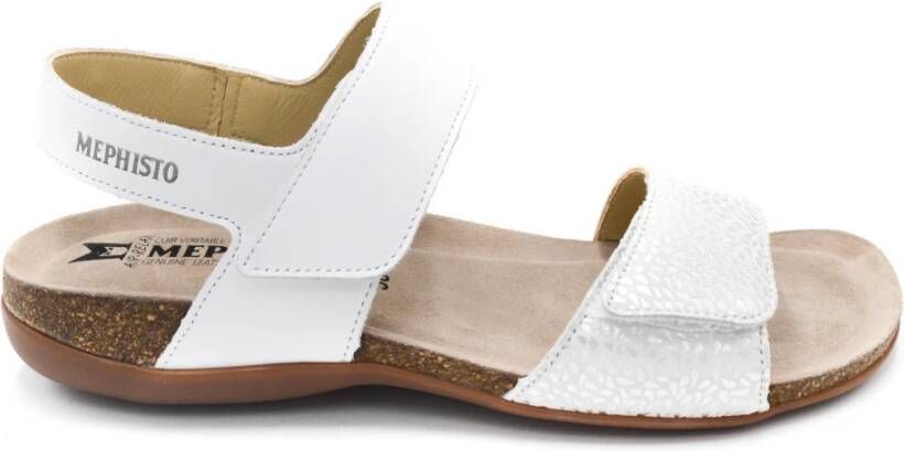 Mephisto AGAVE SILK Volwassenen Platte sandalenDames Sandalen Wit beige - Foto 3