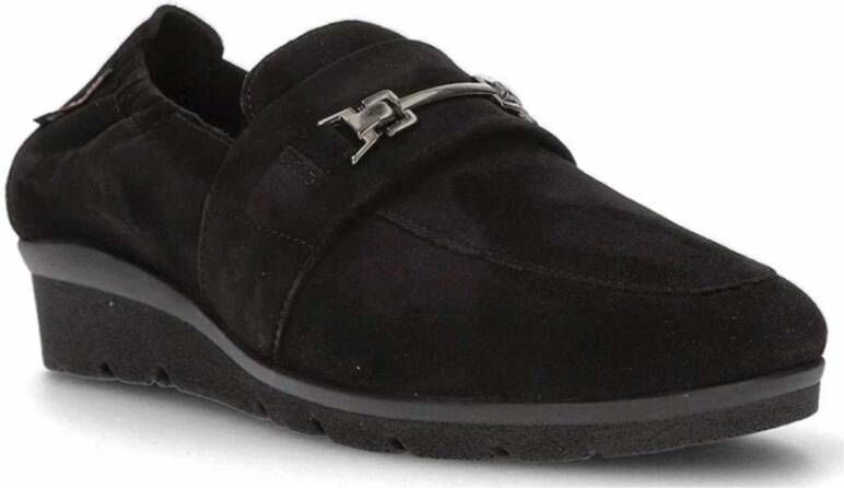 Mephisto Zwarte dames mocassins slipper