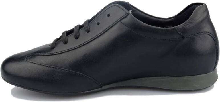 Mephisto Zwarte Leren Damessneaker Black Dames