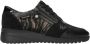 Mephisto Zwarte Leren Suède Dames Sneaker Black Dames - Thumbnail 2