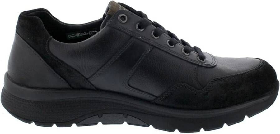 mephisto Zwarte Veterschoenen Amory Stijl Black Heren