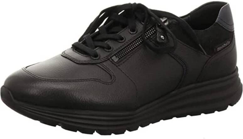 Mephisto Zwarte Veterschoenen Brayan
