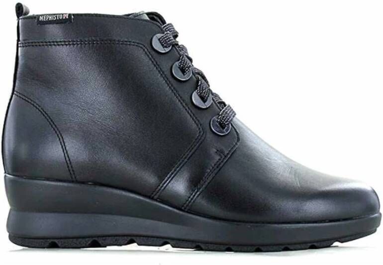 Mephisto Zwarte Veterschoenen voor Dames