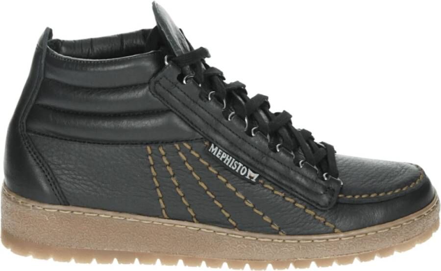 Mephisto RAINBOW MID OREGON Heren sneakersVrije tijd half-hoog Kleur: Zwart