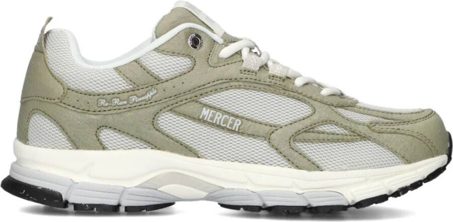 MERCER AMSTERDAM Lage Sneakers Dames Re-run Pineapple Sneaker Maat: 37 Materiaal: Mesh Kleur: Groen