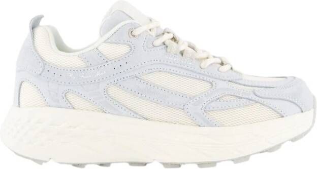 Mercer Amsterdam Blauwe Suede Re-Run Max Sneakers