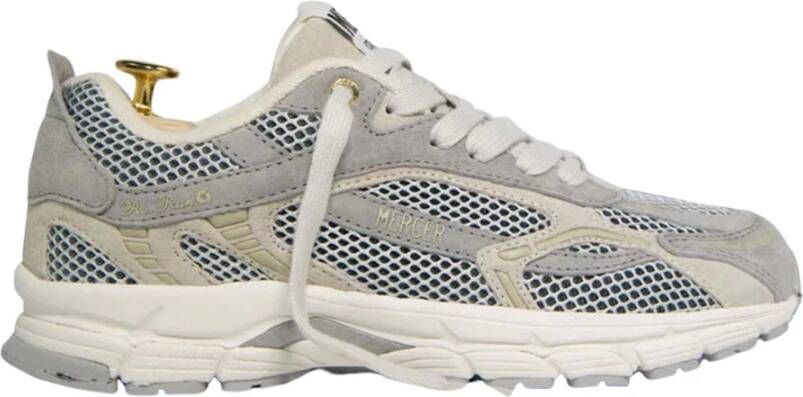 Mercer Amsterdam Mercer The Re-Run Nubuck Sneakers Lichtgrijs Me233001 901 Grijs