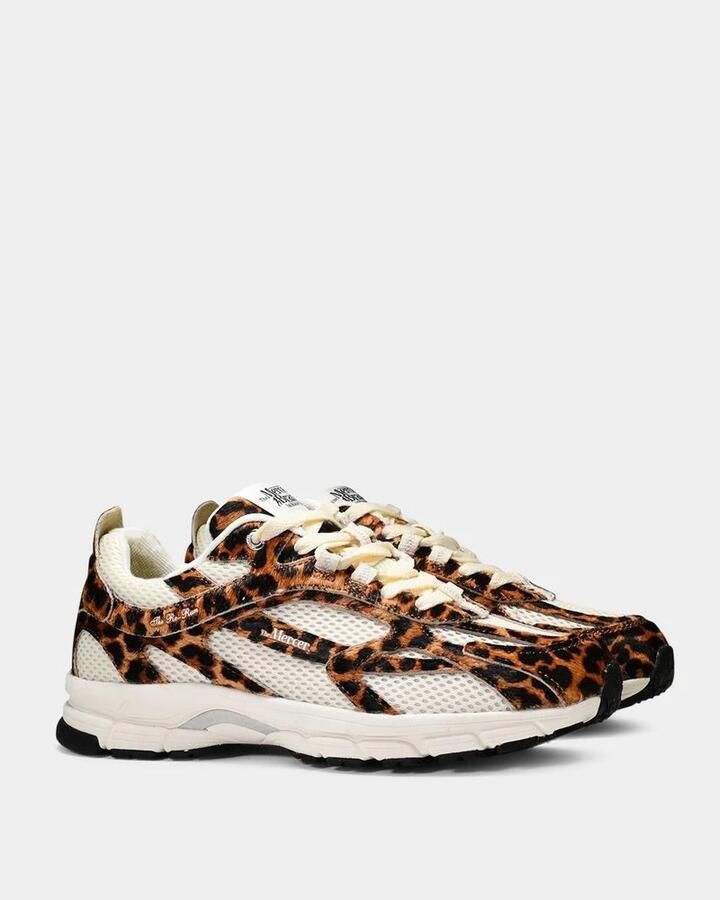 Mercer Amsterdam Leopard Re-Run Damesmode Sneakers - Foto 3