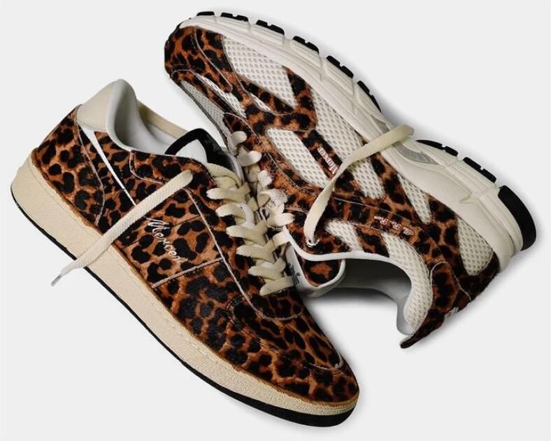 Mercer Amsterdam Leopard Re-Run Damesmode Sneakers - Foto 5