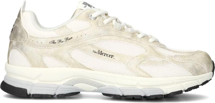 MERCER AMSTERDAM Lage Sneakers Dames The Re-run Metallic Textiel Wit