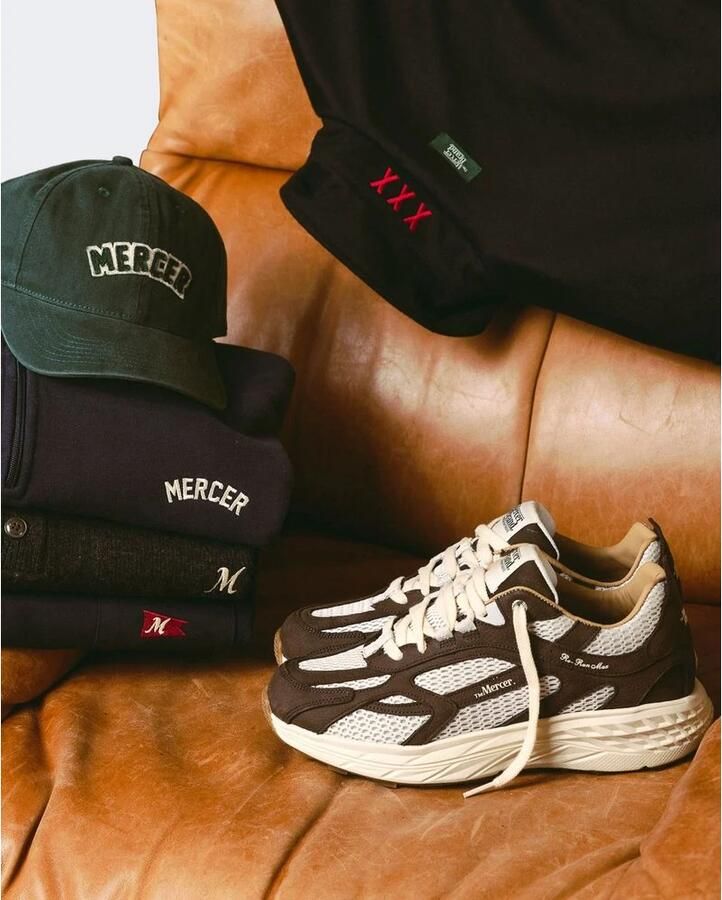 MERCER AMSTERDAM Lage Sneakers The Re-run Max Suède Bruin - Foto 6
