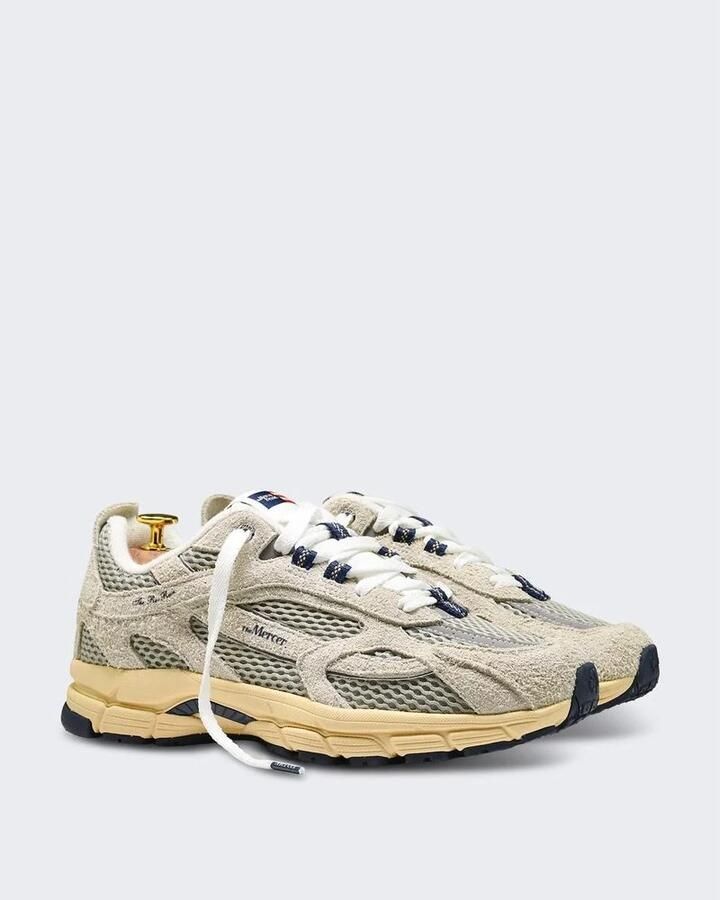 MERCER AMSTERDAM Lage Sneakers The Re-run Americana H Suède Gebroken wit - Foto 2