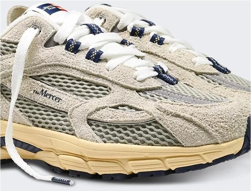 MERCER AMSTERDAM Lage Sneakers The Re-run Americana H Suède Gebroken wit - Foto 6