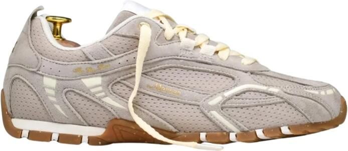 MERCER AMSTERDAM Lage Sneakers Dames The Re-run Drive Suède Beige
