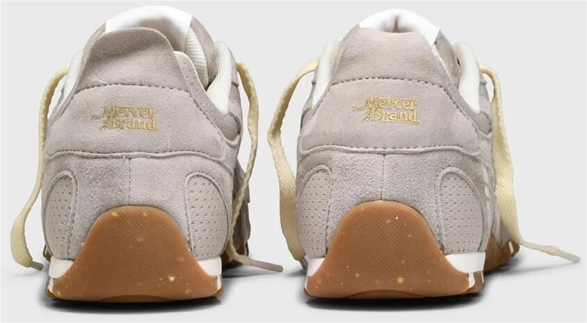 MERCER AMSTERDAM Lage Sneakers Dames The Re-run Drive Suède Beige - Foto 2
