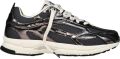 MERCER AMSTERDAM Lage Sneakers Dames The Re-run Cracked Mesh Grijs - Grijs