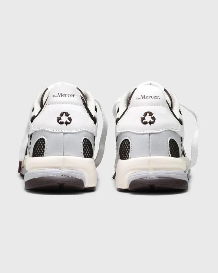 MERCER AMSTERDAM Lage Sneakers The Re-run Leer Wit - Foto 5