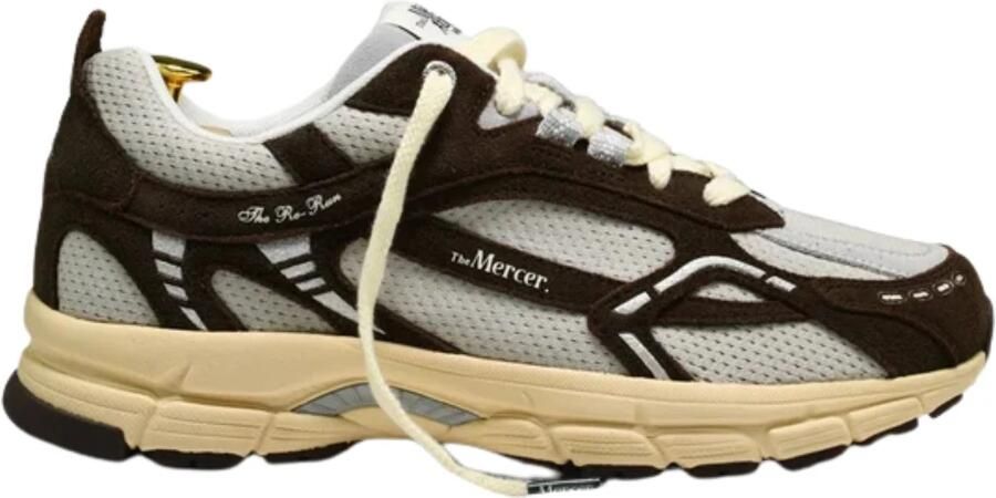 MERCER AMSTERDAM Lage Sneakers Dames The Re-run Vintage Suède Bruin