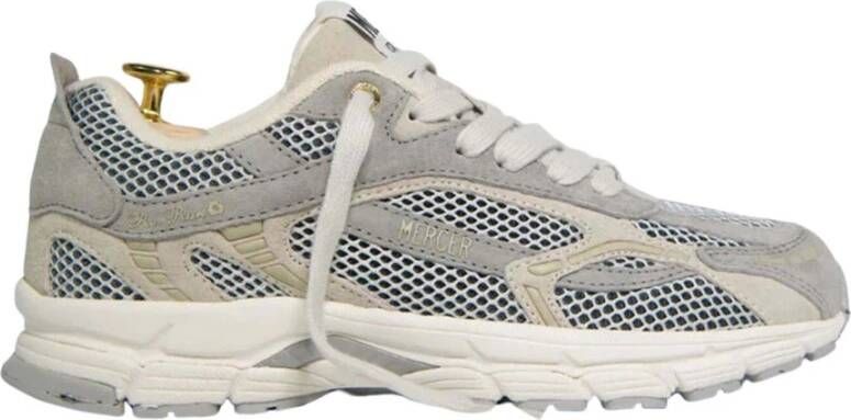 Mercer Amsterdam Mercer The Re-Run Nubuck Sneakers Lichtgrijs Me233001 901 Grijs