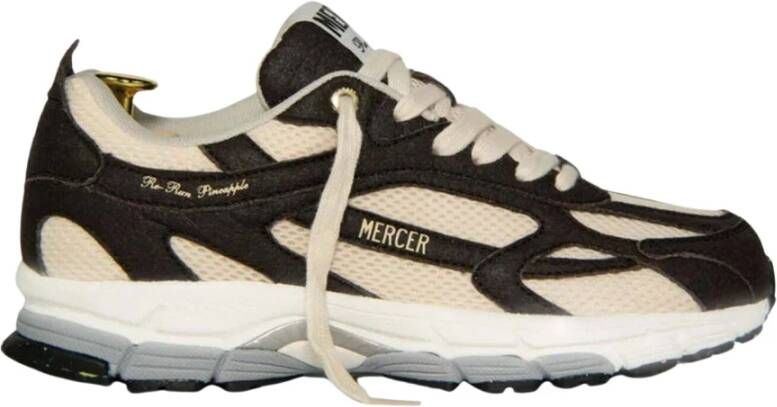 Mercer Amsterdam Mercer The Re-Run Pineapple Sneakers Donkerbruin Me223037 802 Bruin Heren