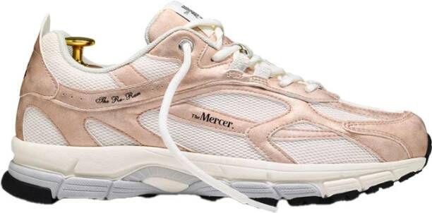 MERCER AMSTERDAM Lage Sneakers Dames The Re-run Metallic Maat: 39 Materiaal: Suède Kleur: Roze