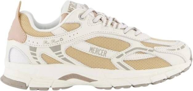 Mercer Amsterdam Nappa Re-Run Sneakers Wit Beige