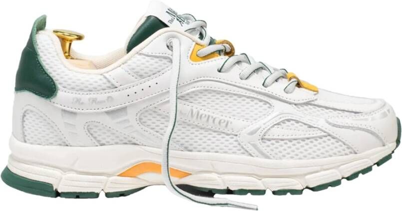 MERCER AMSTERDAM Low-Top Sneakers Dames The Re-Run City Wit Green in wit - Foto 1