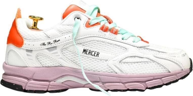 MERCER AMSTERDAM Lage Sneakers Dames Re-run Color Maat: 36 Materiaal: Suède Kleur: Wit