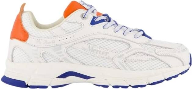 Mercer Amsterdam Stad Re-Run Sneakers Blauw Wit