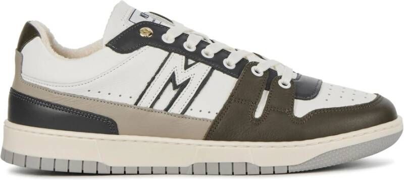 Mercer Amsterdam Witte Leren Sneakers Wit Heren