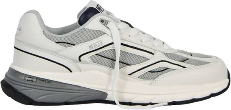 MERCER AMSTERDAM Lage Sneakers Heren The Re-run V2 Men Maat: 37 Materiaal: Leer Kleur: Wit - Foto 3