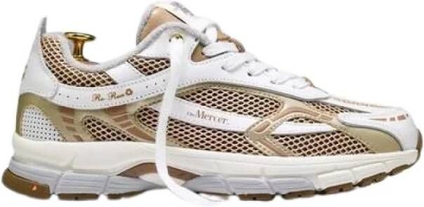 MERCER AMSTERDAM Lage Sneakers Dames The Re-run White silver Maat: 37 Materiaal: Textiel Kleur: Goud