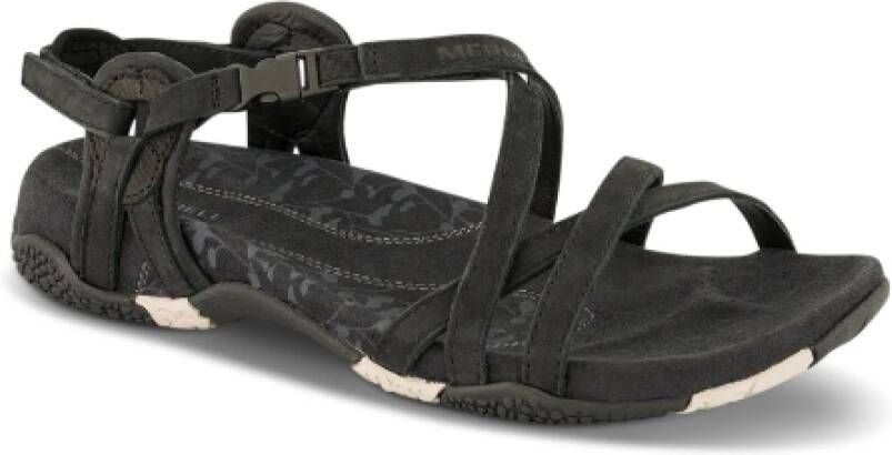 Merrell Flat Sandals Black Dames