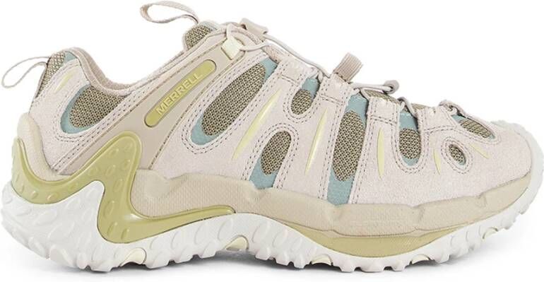 Merrell Rode Suède Mesh Sneakers Toggle Sluiting