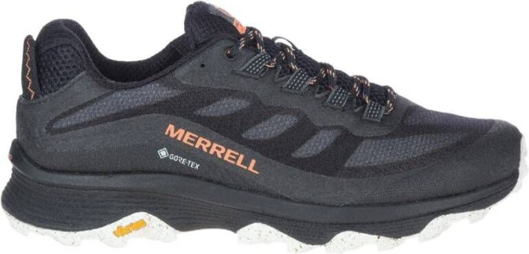 Merrell Zwarte Sneaker met Gore-tex en Veters Black Heren