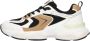 Mexx Bruin en Wit Lage Sneakers Multicolor Dames - Thumbnail 2