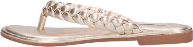 Mexx Gouden Gevlochten Slipper Joya Yellow Dames