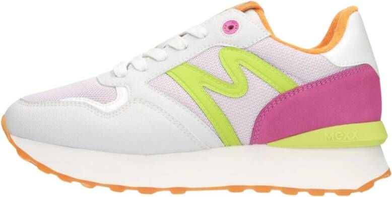 Mexx Kleurrijke Lage Top Juju Sneakers Multicolor Dames - Foto 4