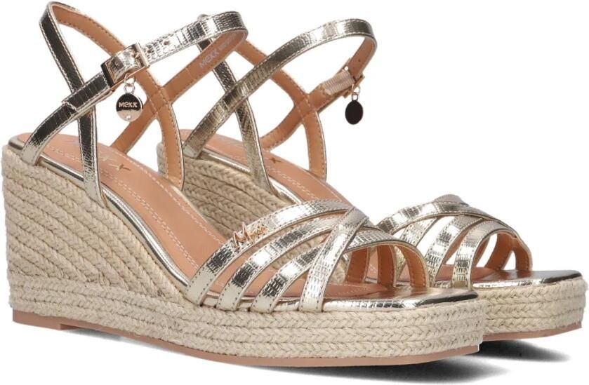 Mexx Noemi Pakina Sandalen Met Sleehak Dames Goudkleurig - Foto 7